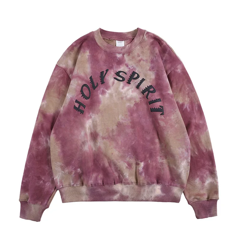 

Hot Sell New Casual Cotton Crew Neck Tie Dye Sports Sweatshirt, Custom colors