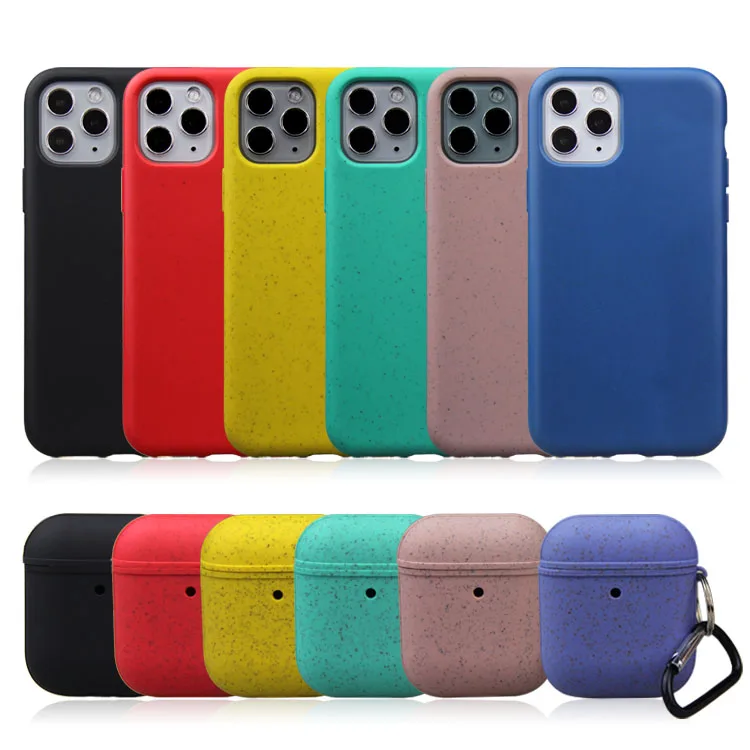 

Flat woven nylon strap with anti-falling Biodegradable 2 in 1 Case Protective Wireless For Airpods Pro/11/11 Pro/11 Pro Max, Many color for you choose