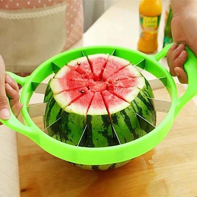 

Watermelon Cutter Convenient Kitchen Accessories Cutting Tools Watermelon Slicer Fruit Cutter Kitchen Muti-function Cutter, As photo