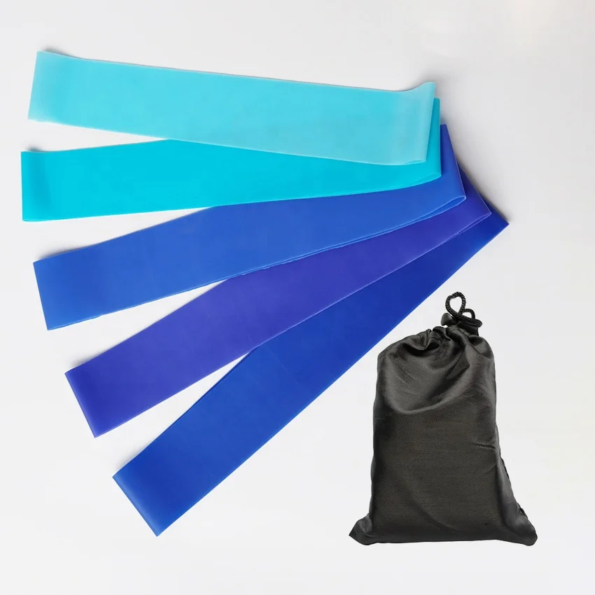 

eco-friendly rubber workout yoga training exercise fitness exercise custom printed resistance bands, As picture