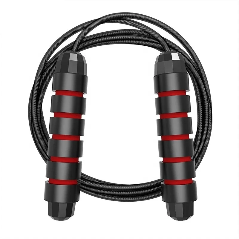 

New Style Fashionable Fitness Adjustable Speed Weighted Jump Rope PVC Skipping Rope Workout Home Gym Equipment Online For Sale, Blue/black/red/green or customized