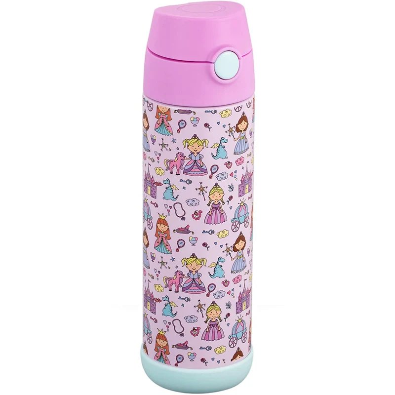 

Kids Water Bottle BPA Free Lovely Cartoon Vacuum Flasks Thermoses with Straw