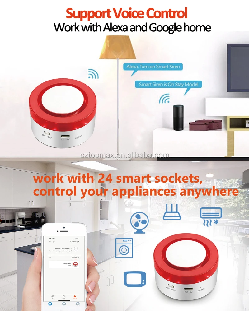 Smart Home Security System with Optional Professional Monitoring Compatible with Alexa DIY Home Security system - ANKUX.COM