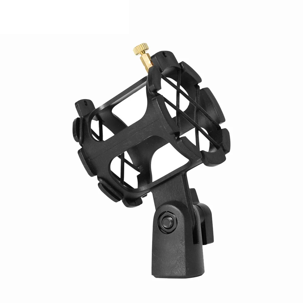 

SCZ-05 Plastic Black Microphone Stand Clip Clamp Holder Mic Bracket Stand For Wired/Wireless Mics Accessories