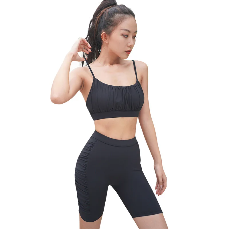 

Wholesale summer sports yoga sets seamless fitness bra shorts yoga shorts sets