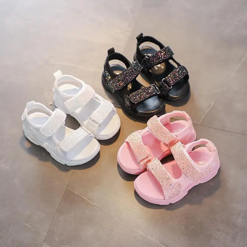 

Girls students casual fashion sandals high quality wear-resistant beach sandals, Pictures shown