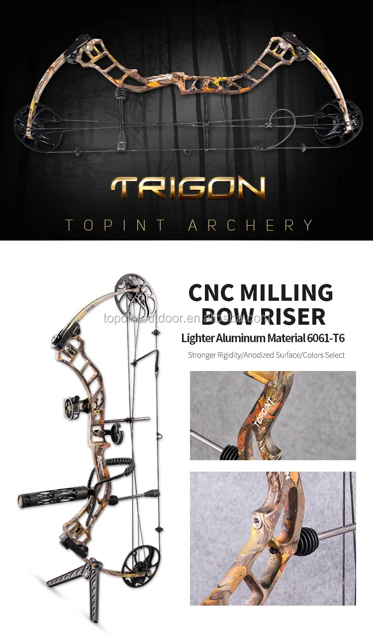 Topoint Compound Bow Trigon Package,Cnc Milling Riser,Usa Gordon