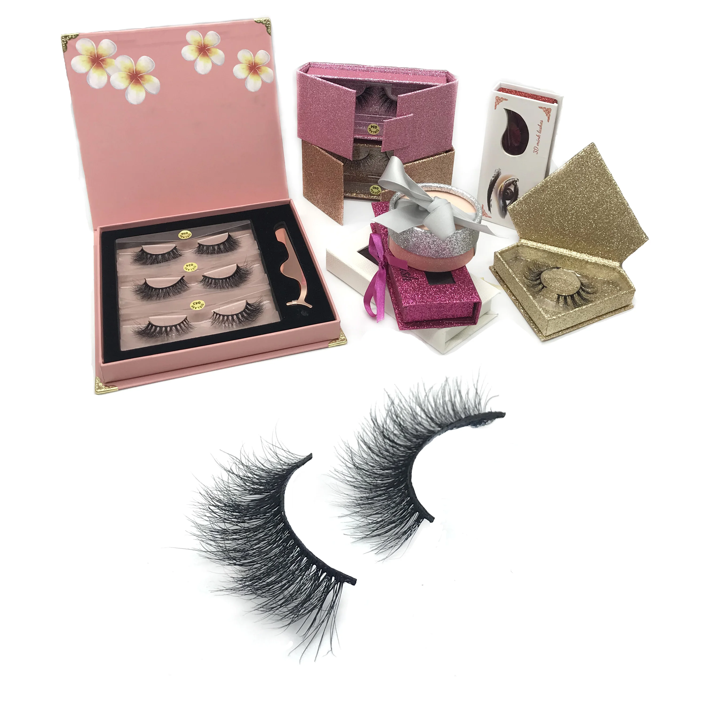 

Wispy Eyelashes False Hand Made Mink Eyelashes Wholesale Real Mink False Eyelashes