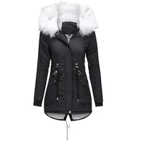 

Womens Hooded Warm Winter Coats with Faux Fur Lined Outwear Jacket