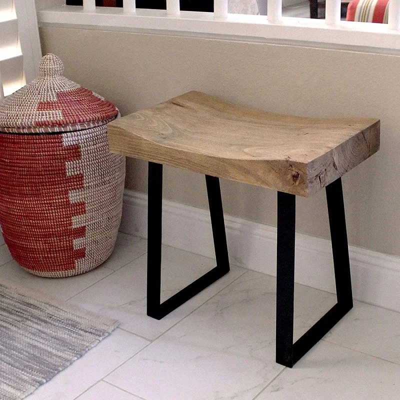 16英寸高梯形金属桌腿家具板凳腿咖啡桌腿 2 件套