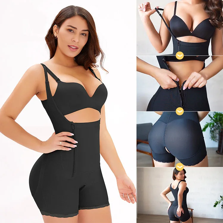 

Hot Sell Wholesale Custom Logo Reducing Girdles Waist Shaper Bodysuit Seamless Shapewear for Women, Picture shows