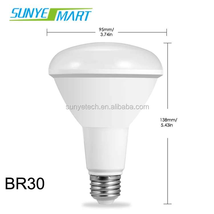 BR30 Smart Buld RGBW 9W  Dimmable Multicolored LED  best color changing led bulb