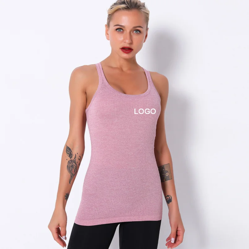 

2020 Huanwei Hot Sale Ladies Sports Fitness Yoga Compress Tank Top Wicking Perspiration Shaping Slim Body, As picture