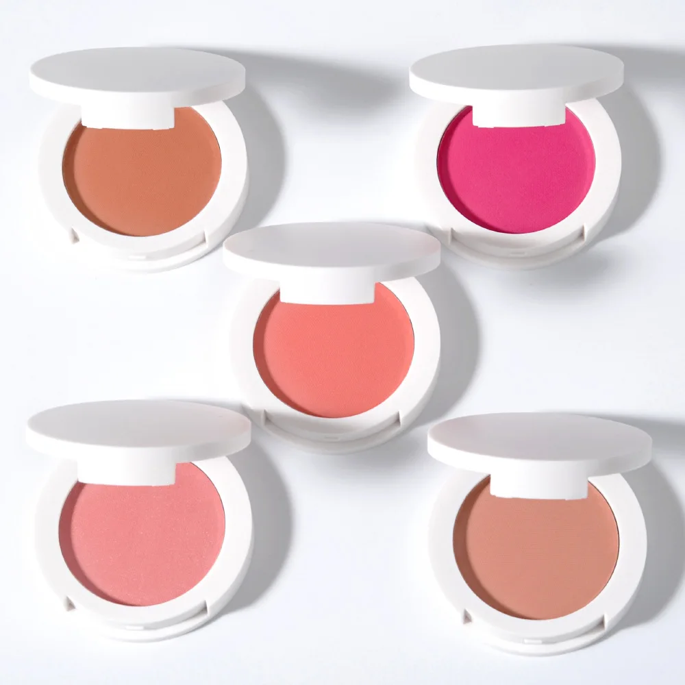

OEM Round Shape 12 Colors Single Face Blusher Vegan Makeup Blush With Your Logo