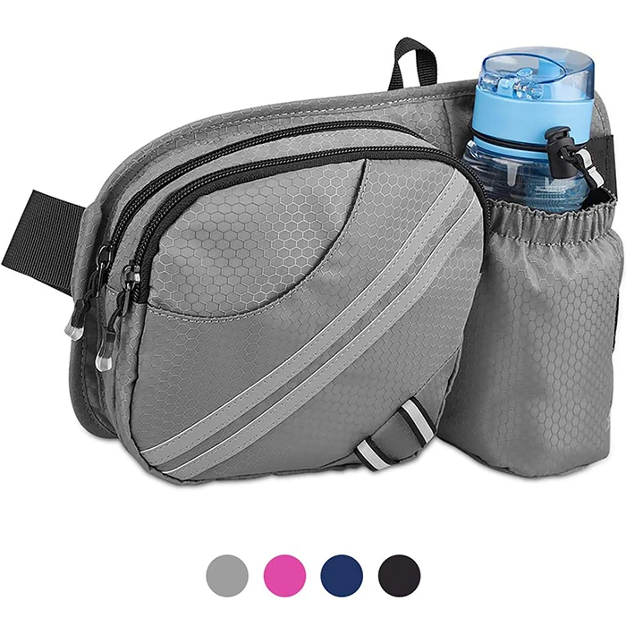 

Fanny Pack with Water Bottle Holder Hiking Waist Packs for Walking Running Lumbar Pack fit, Any colors available