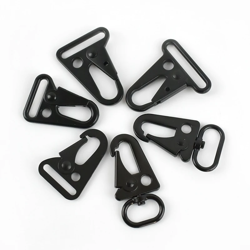 

MeeTee BF355 25/32/38mm Bag Parts Hardware Spring Gate Snap Hook Buckle Outdoor Multifunctional Black Carabiner Olecranon Buckle