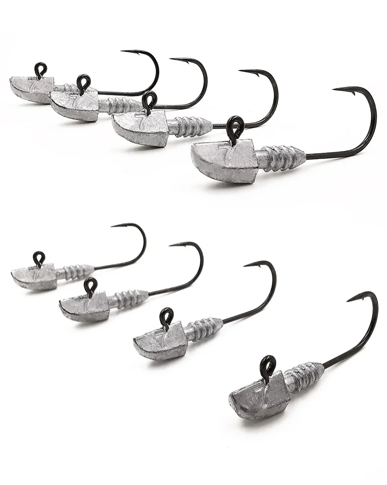 

Mustad 32833 Barbed Hook Jig Lead Head SaltwaterN Soft Lure Worm fishing hooks