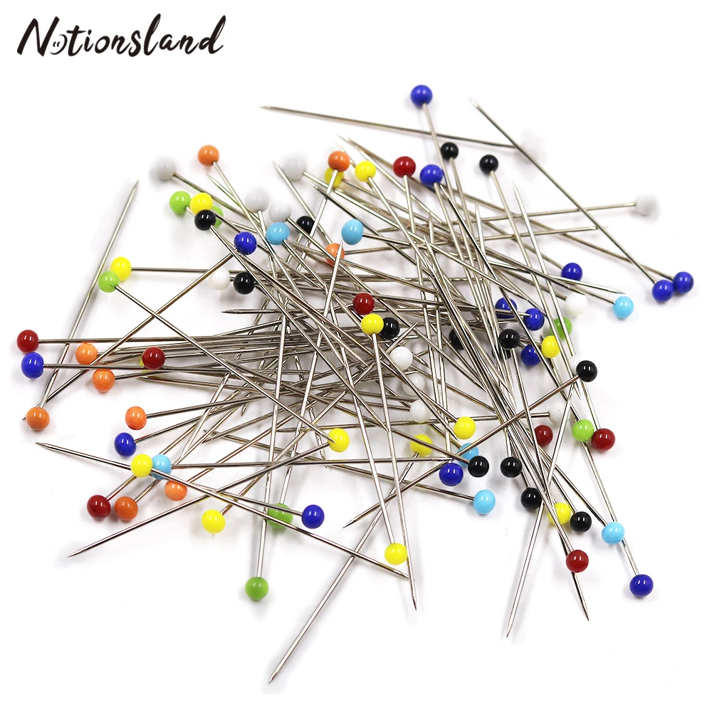 

100pcs/Box Sewing Pins Ball Glass Head Patchwork Needle Craft Pins DIY Quilting Sewing Tool for Dressmaking Jewelry Decoration