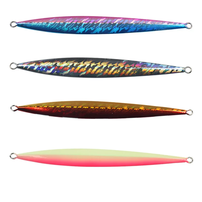 

Isca Artificial Luminous Fishing Lures Metal Casting Bait 300g 21cm Wobbler Spinnerbait Umpan Pancing Slow Pitch Jigging Lure, 4 colors