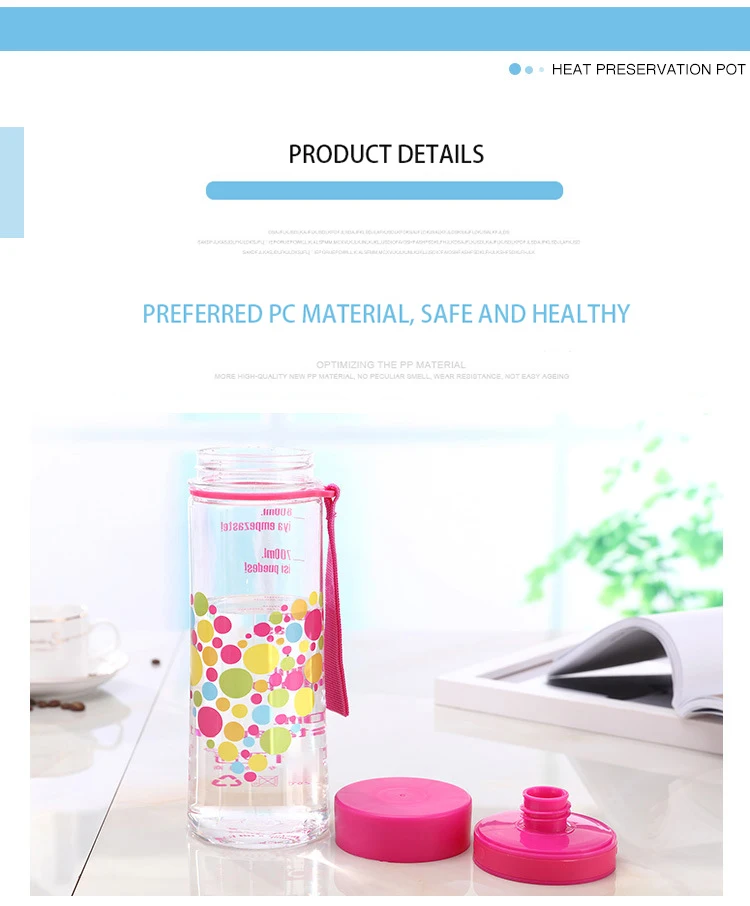 2019 Amazon Hot Selling Tritan Plastic Cup Outdoor Sports Cup Custom Single Layer Plastic Cup