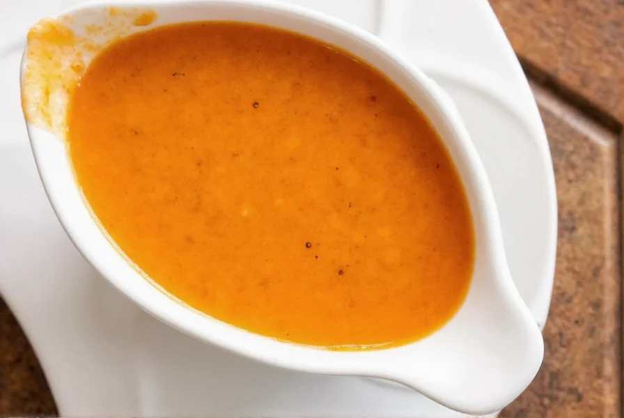 Close-up of Japanese carrot ginger dressing being poured over mixed greens salad with sesame seeds