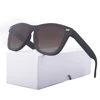 Gradient Polarized Tr90 Dark Black Colored Plastic Cheap Sunglasses Men 64Mm Gafas Sol Deporte Rplica De Gafas De Sol En China