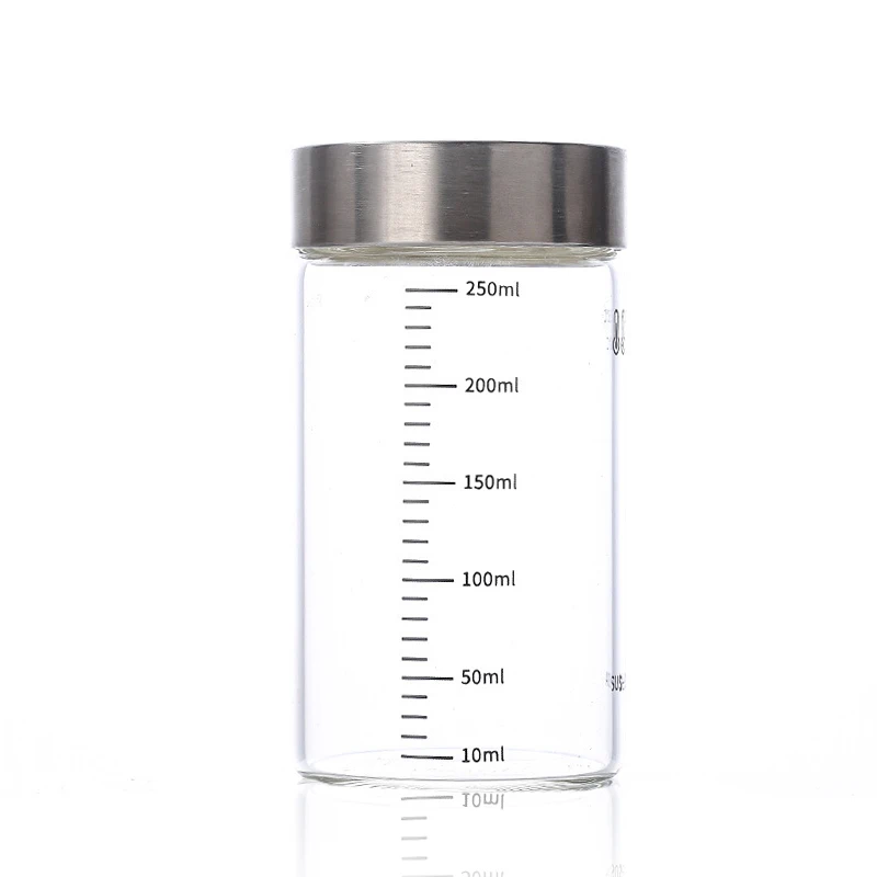 

JM Sublimation 100/150/200/250/300/350/500ml Glass Conservation Pharmacy Jar with time scale