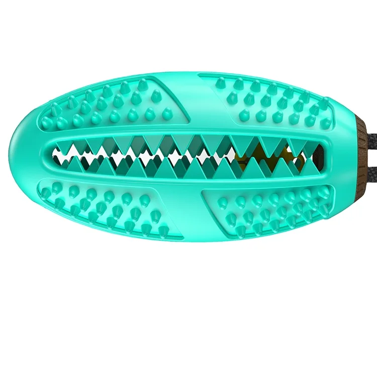 

Soft Rubber Toothbrush Dental Teeth Cleaning Pet Dog Chew Toy, Yellow/green/blue