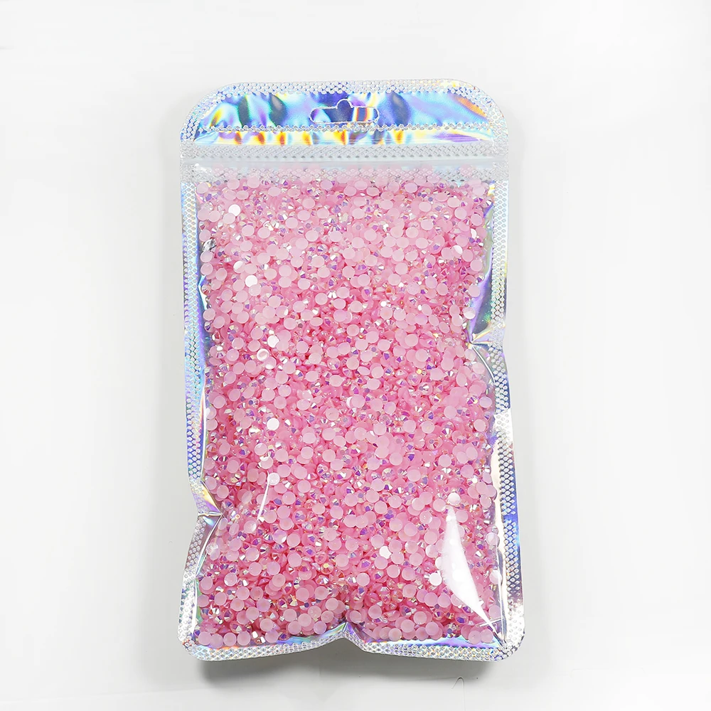 

Yantuo Wholesale Plastic Bag Packaging Flatback Non Hotfix Rhinestones Nail Art Strass Jelly AB Resin Rhinestone