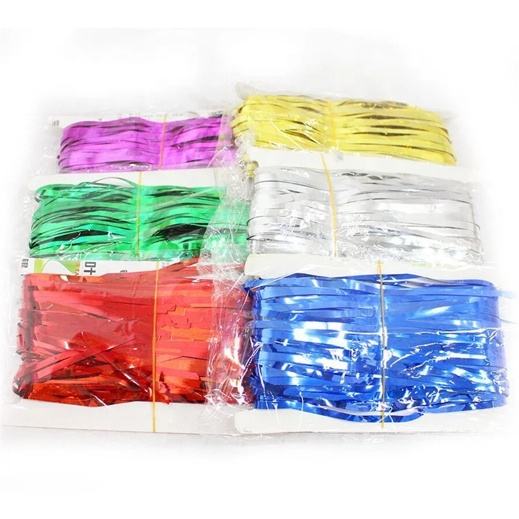 

1mx2m Tinsel String Glossy Colorful Fringe Shiny Shimmer Party Wedding Birthday Wall Door Decoration Party Metallic Foil Curtain