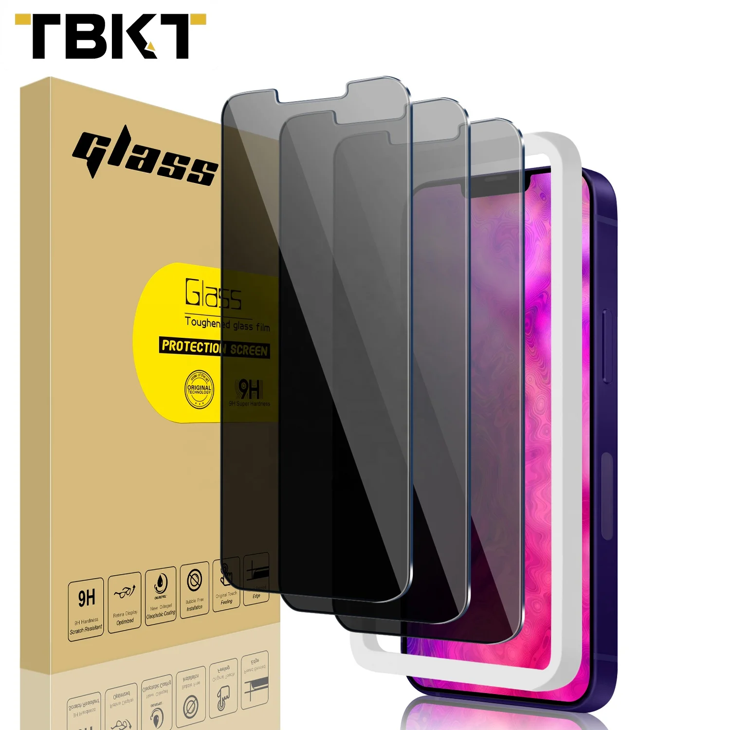 

Amazon privacy Screen Protector glass Anti shock 3D Tempered Glass Anti-SPY For iPhone 13