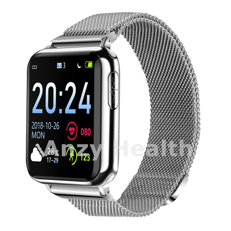 

V5 series Android IOS touch screen sports smart watch made in China wholesale, Blue pink