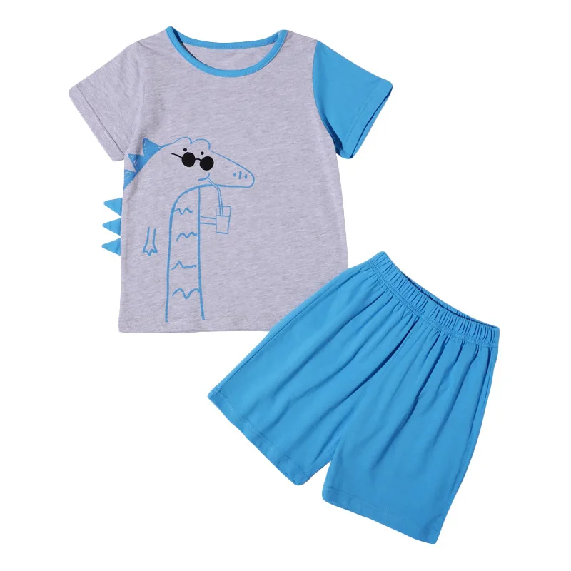 

Summer new style short-sleeved boy suit cotton children suit