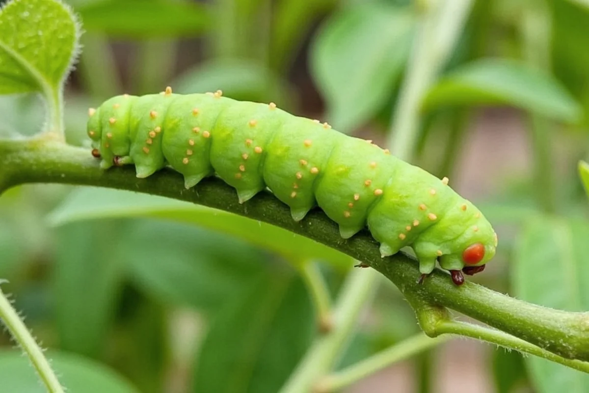 how to get rid of green caterpillars on tomato plants