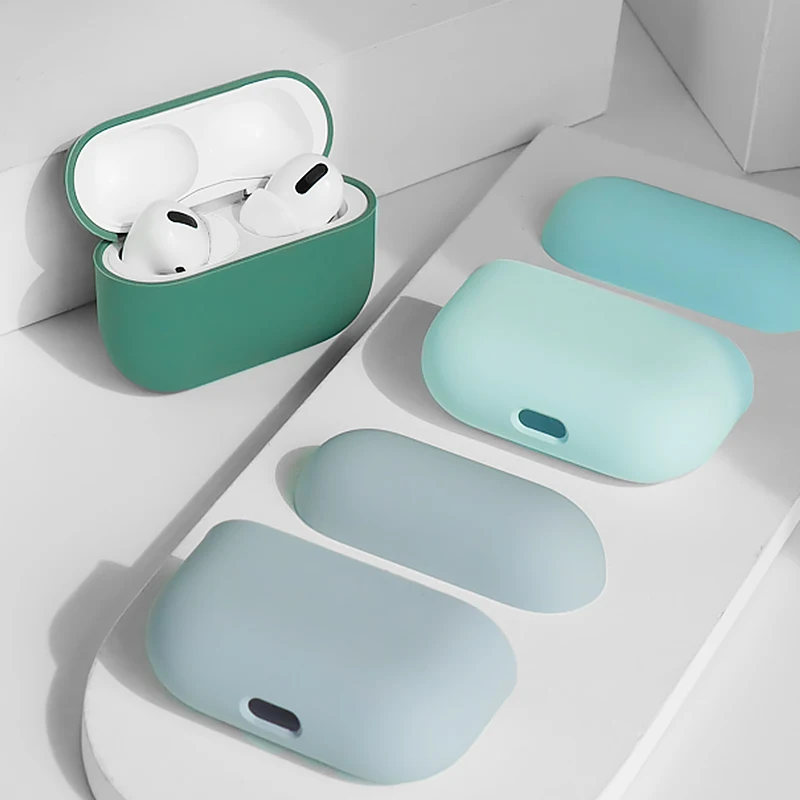 

2021 Liquid Silicone Earphone Case For Apple AirPods pro Waterproof Earphone Protective Cover For AirPods