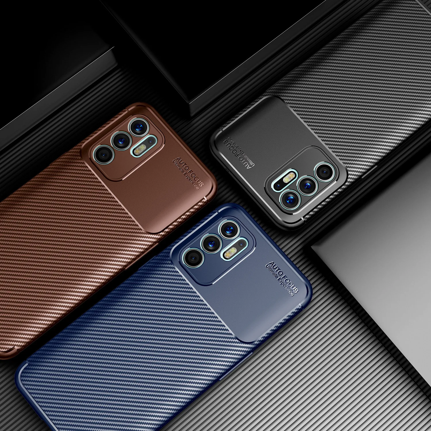 

Silicone Beetle Solid Color Drop Protection Phone Case Cover For Realme 8 Q3 Pro C21 V13 Carbon Fiber Soft Back Cover, As picture shows