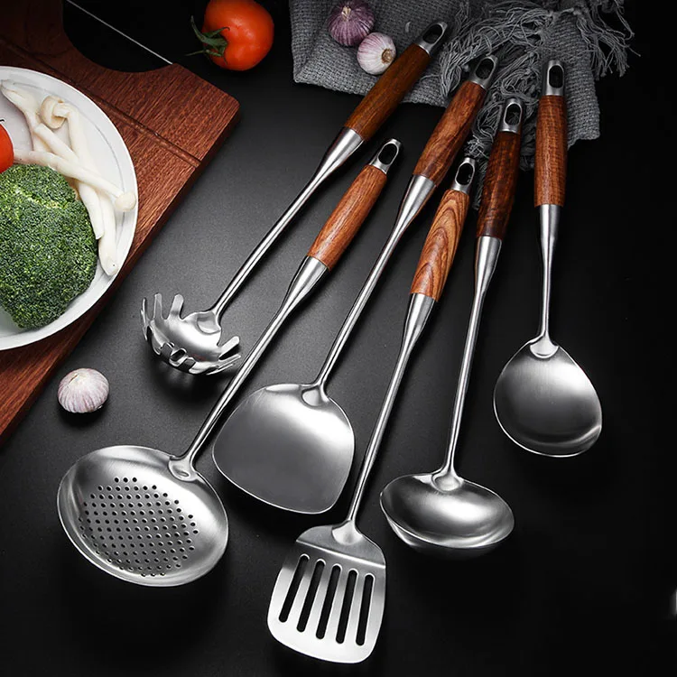 

premium best selling Cooking Set custom design utensil stainless steel kitchen accessories, Silver