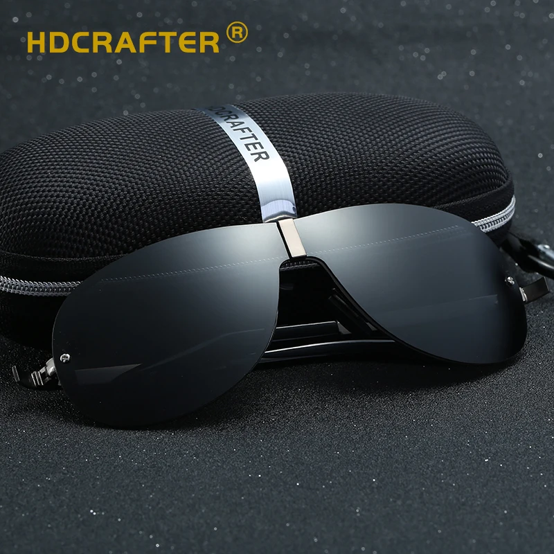 

HDCRAFTER classical Alloy Polarized Outdoor Driving Sunglasses for men uv400 OEM drop shipping hot sales 2021