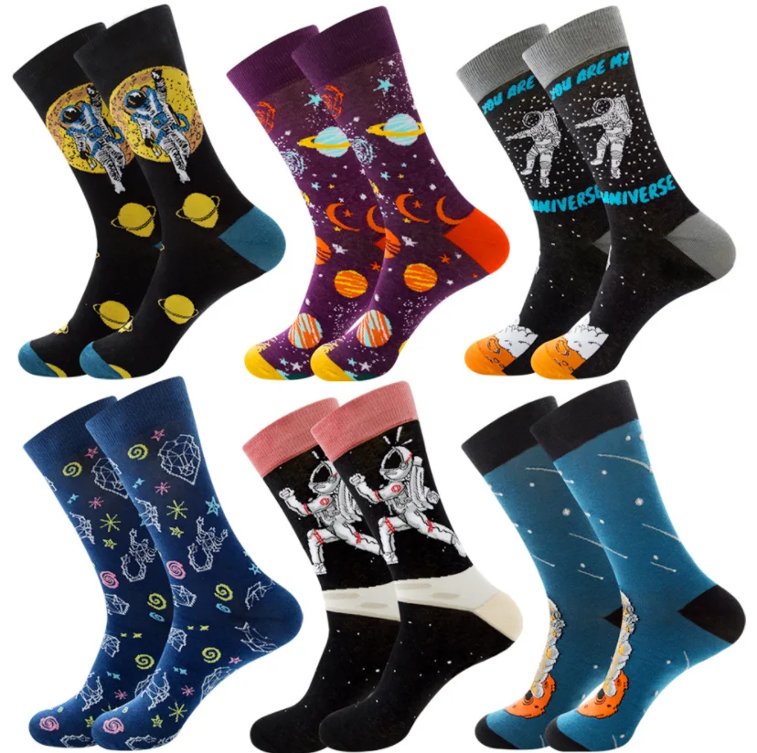 

Novelty Crew cute Socks Men's Funny Creative Casual Cotton Colorful funny combed cotton new arrivals socks 2021