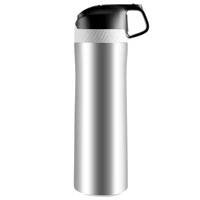 

FEIJIAN 550ml Sport Auto Straw Water Bottle Double Wall 316 Stainless Steel tritan powder coating Dust-resistant design