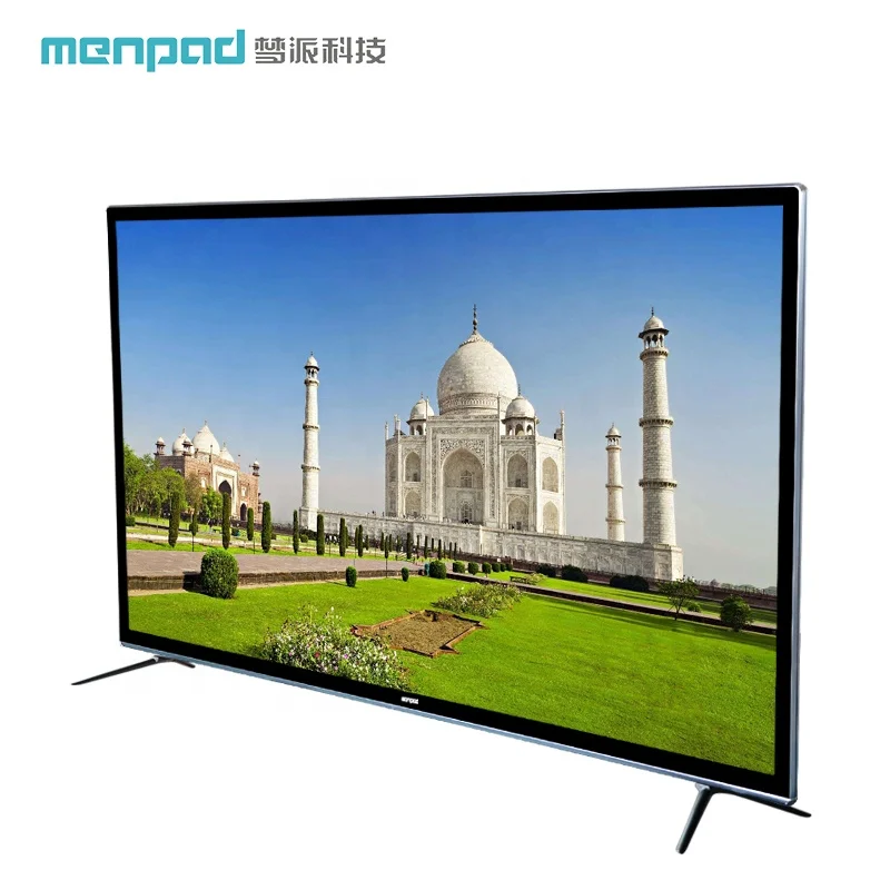 

ultra thin mirror wifi FHD OD15 1G+8G television 50 inches 4K led anti blast tempered glass smart android display TV