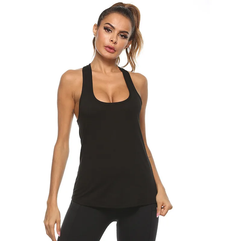 

H Back Sports Yoga Vest Gym Fitness Shirt Sleeveless Running Workout Top
