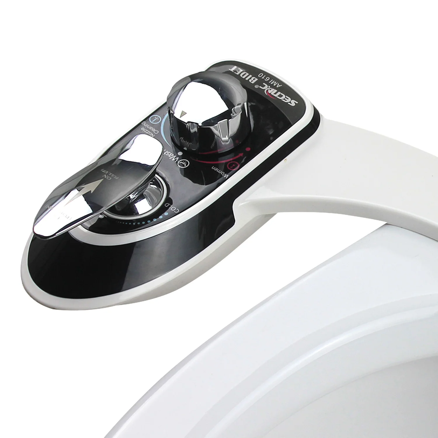 
AMI610 SECNAC Non-electric Dual Nozzle Bidet Attachment for Toilet 