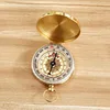 Classic Pocket Style Copper Clamshell Compass Waterproof Luminous Compass Camping Gear Survival Gear
