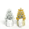 Latest promotional artificial Christmas tiny fiber tree for table decoration 5 inch