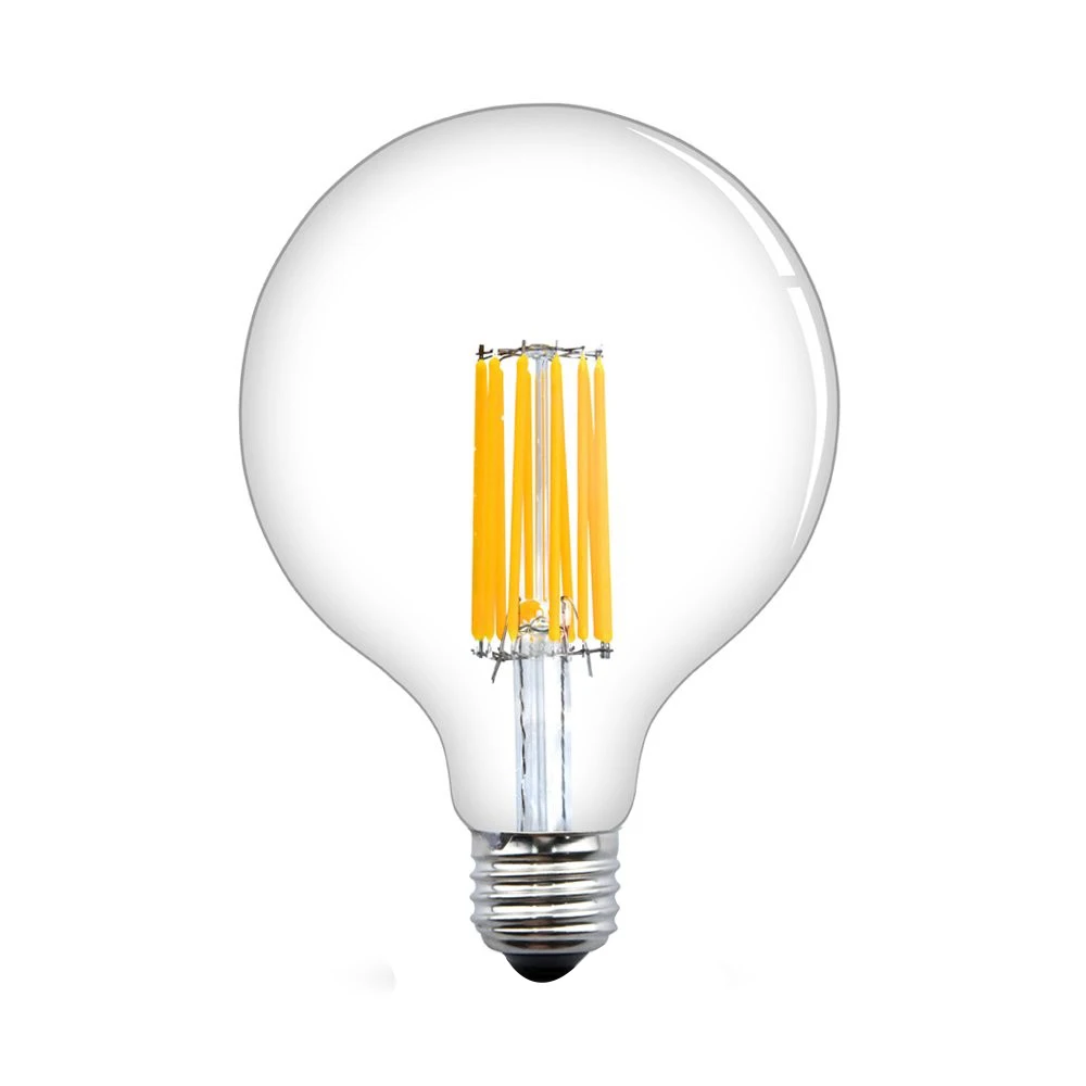 最受欢迎的大尺寸球形透明 led 灯丝灯泡 g125
