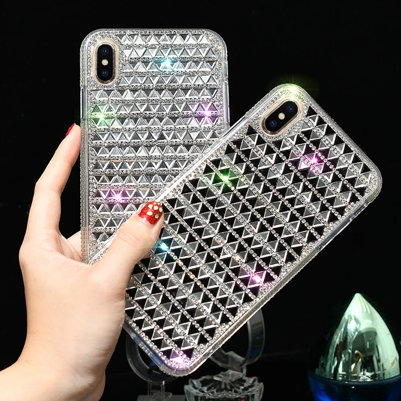 

Luxury Jewelled Case For Iphone Xs Max Xr X Glitter Diamond Cases For Iphone 6s 7 8 Plus Cover Shiny For Iphone X Case