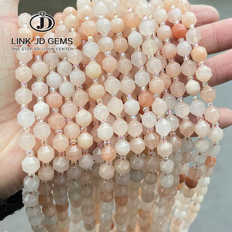 

Wholesale 6/8/10mm Natural Stone Beads Round Faceted Loose Beads Natural Pink Aventurine Olive Beads For Jewelry Making