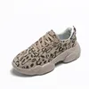 Leopard-printed upper casual shoes female simple comfortable womens shoes