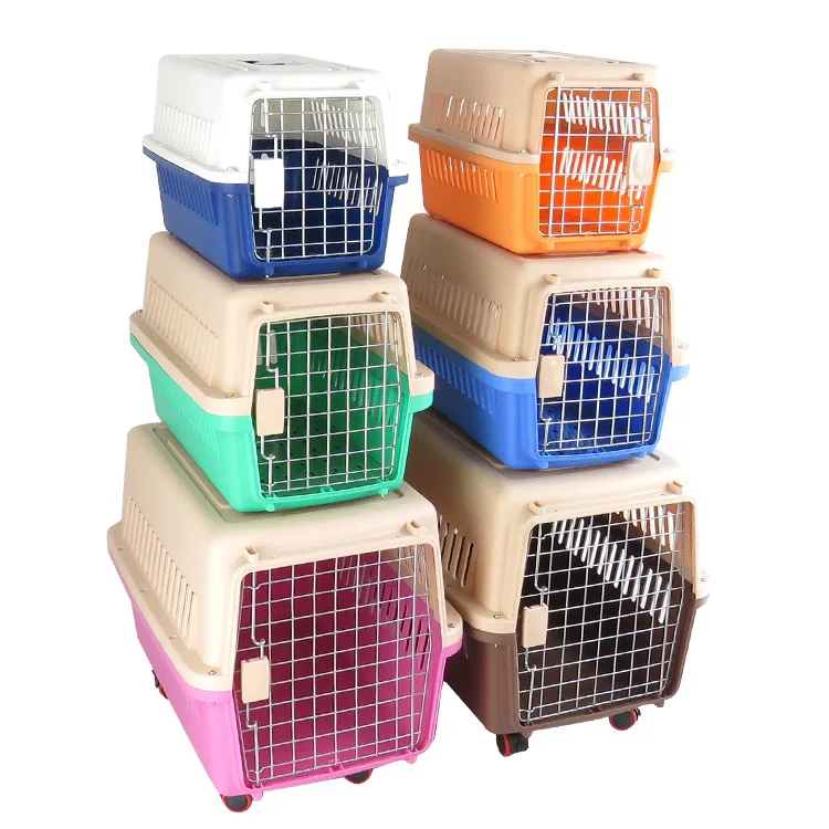 

Amazon Hot Sale Pet Cages Carriers Houses Large Wholesale Custom Durable Pet Cat Cage Portable Airline Dog Carrier For Travel